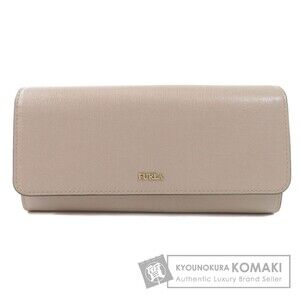 Furla logo motif long Wallet leather